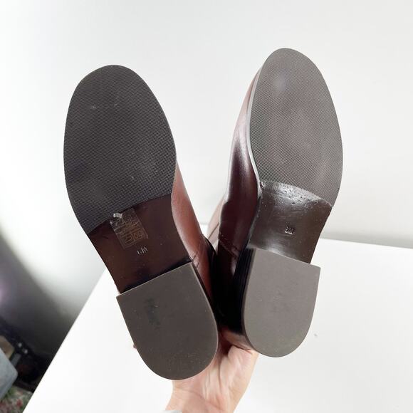 Tory Burch Leather Adeline Knee High Equestrian Riding Boots Brown 6 - Picture 5 of 10